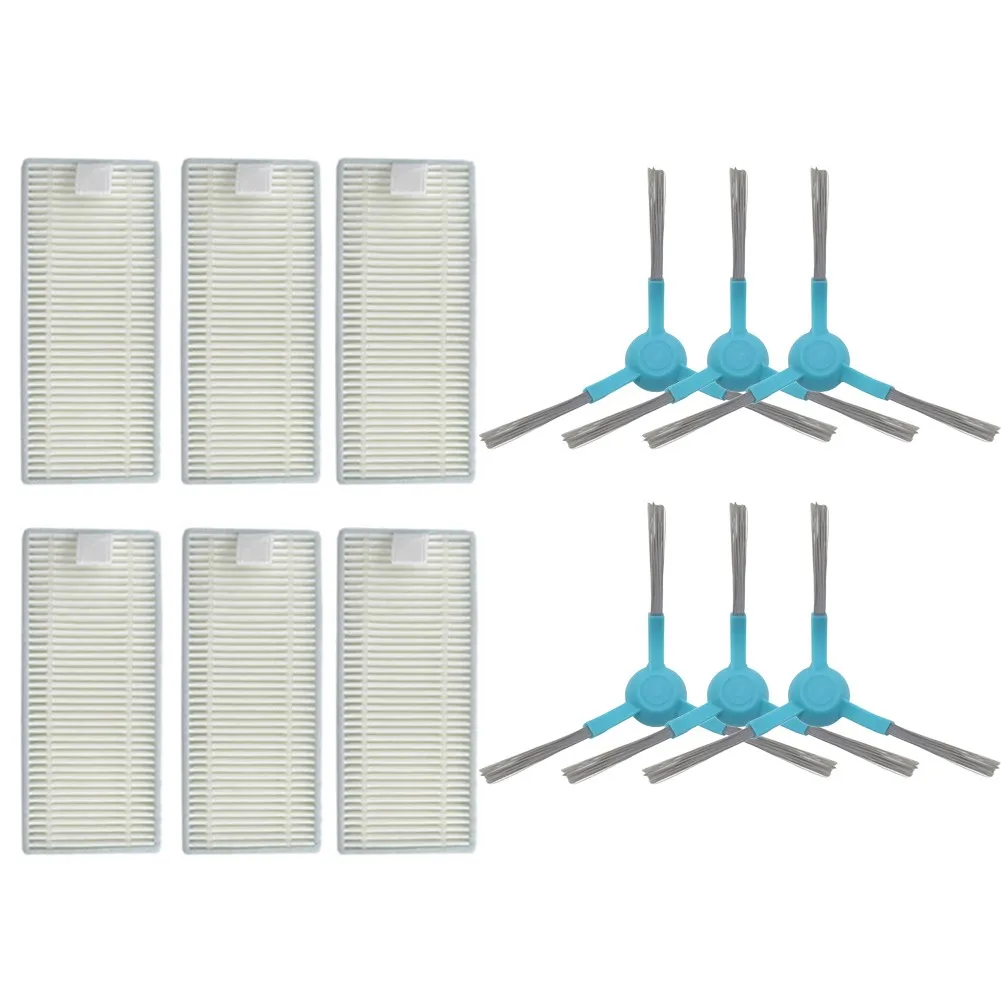 

6*Side Brushes 6*Filter For Cecotec Conga 4090 Vacuum Robot Parts Cleaner Mop Pad Cloth Accessories In Stock