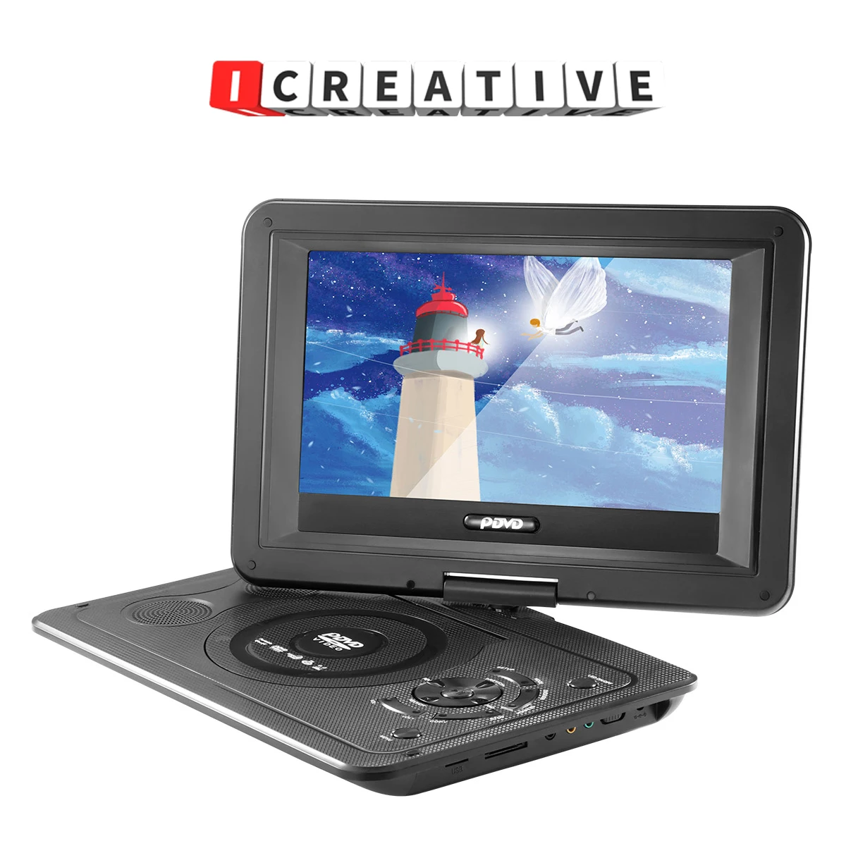 13 9 дюймов 110 240 В HD TV Портативный DVD плеер разрешение 800*480 16:9 ЖК экран для ЕС разъем