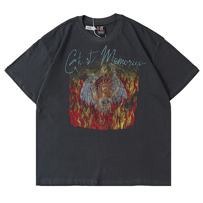 

Женская/Мужская винтажная хлопковая Футболка оверсайз в стиле Св. Майкла