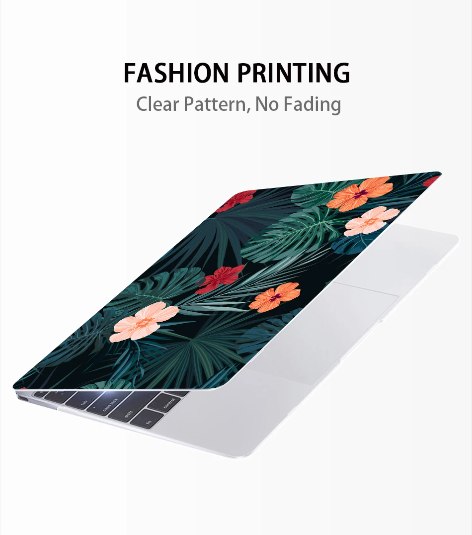 Чехол MTT с принтом тропических растений для Macbook Air Pro retina 11 12 13,3 15,4 дюймов, чехол с сенсорной панелью для mac book Pro 13 15, сумка для ноутбука