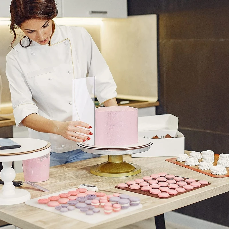 

Transparent Acrylic Cake Scrapers Smoothers Stripes Edge Side Cake Scraper Frosting Combs for Cream Cakes Smooth 2 Types