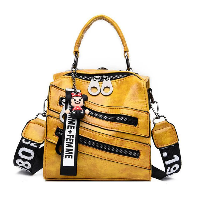 

Women Leather Backpacks Mochila Female Shoulder Bag Multifunction Fashion Ladies Small Backpack Travel Bags For Girls Backpack