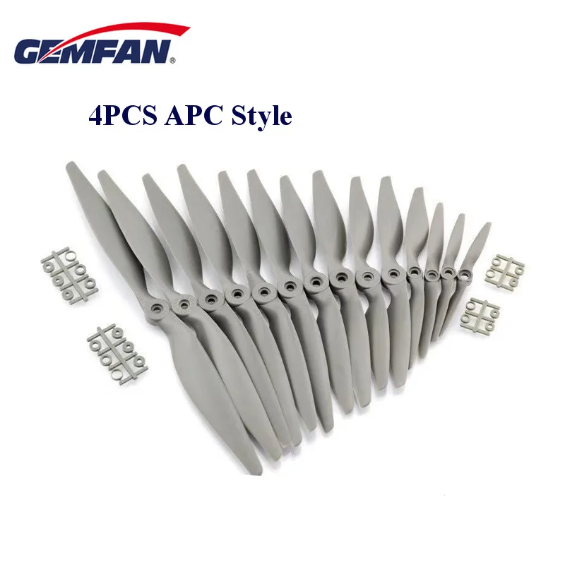 4 шт. Gemfan APC нейлоновый пропеллер 5050 6040 7050 7060 8040 8060 9045 9060 1050 1060 1070 1155 1260 1365 1470 опора для RC Самолет