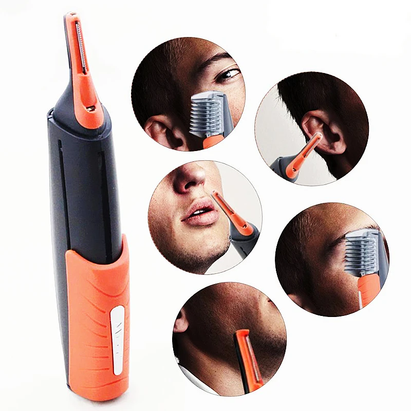 Portable Micro Eyebrow Ear Nose Hair Trimmer Precision Removal Shaver Personal Care Electric Face Hair Trimer With LED Light
