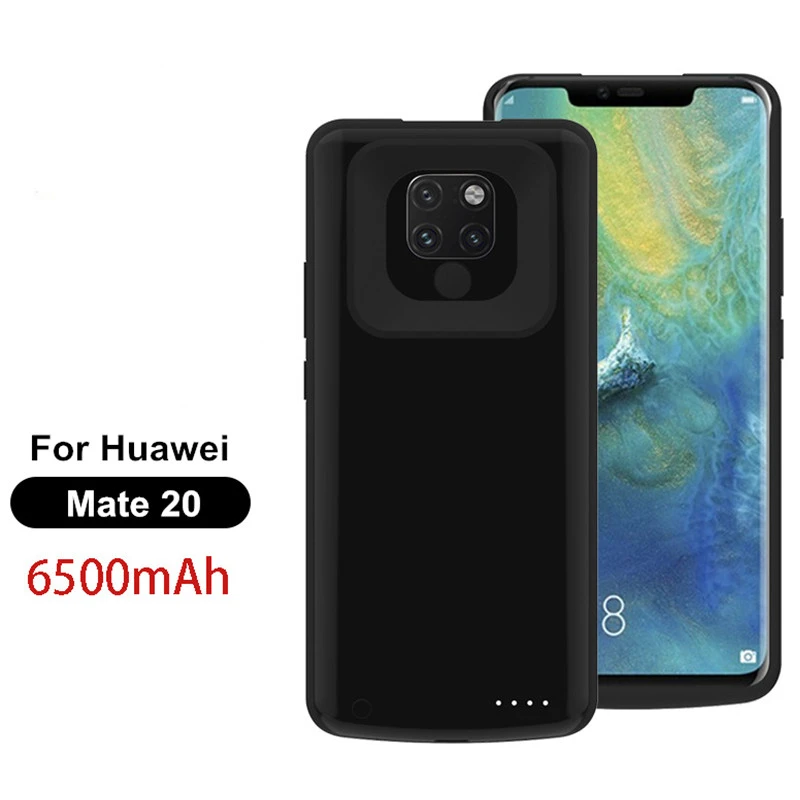6800 мА/ч Мощность чехол для Hauwei Коврики 20 Pro внешний банк Зарядное устройство