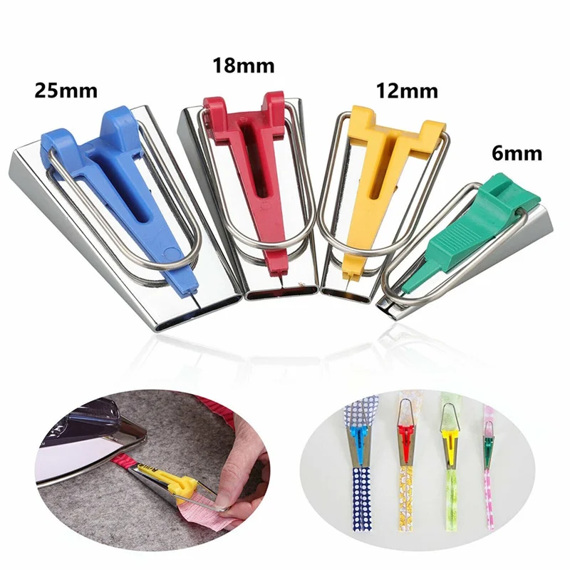 

Tape Bias Maker Sewing DIY Bias Binding Tape Bias Making Fabric Patchwork Craft Set 11pcs box 6 12 18 25mm Sewing tools