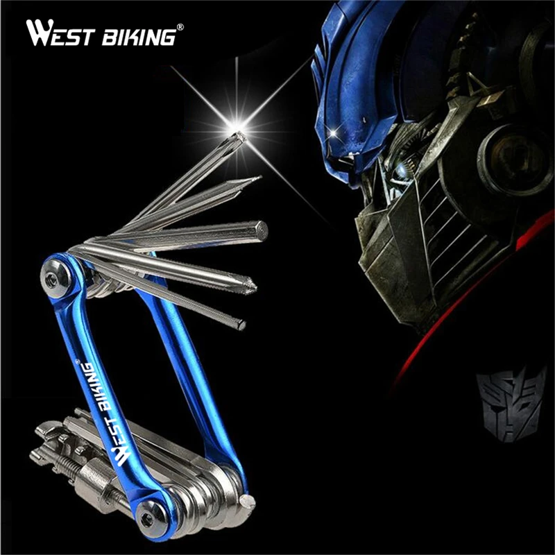 

WEST BIKING Multifunctional Bicycle Repair Tool Kit Steel Allen Wrench Screwdriver Bicycle Mountain Bike Repair Tool