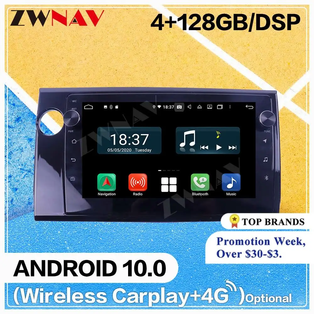 Goedkoop 2 Din 4 + 128G Dsp Carplay Android 10 Scherm Speler Voor Honda Brv 2015 Auto Radio Stereo Auto Audio Gps Navigatie Muziek Hoofd Unit
