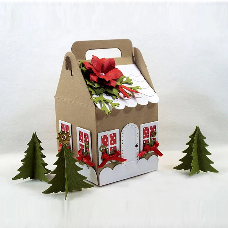 Рождественский Санта снеговик олень дом цветок кружево буквы квадратная рамка