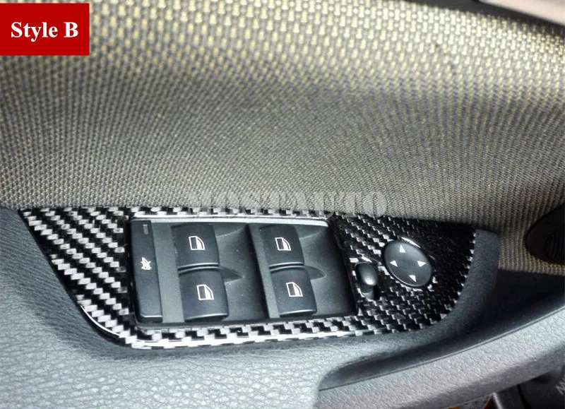 4 шт. декоративные накладки на дверь и окно из углеродного волокна для BMW X1 E84 2010-2015