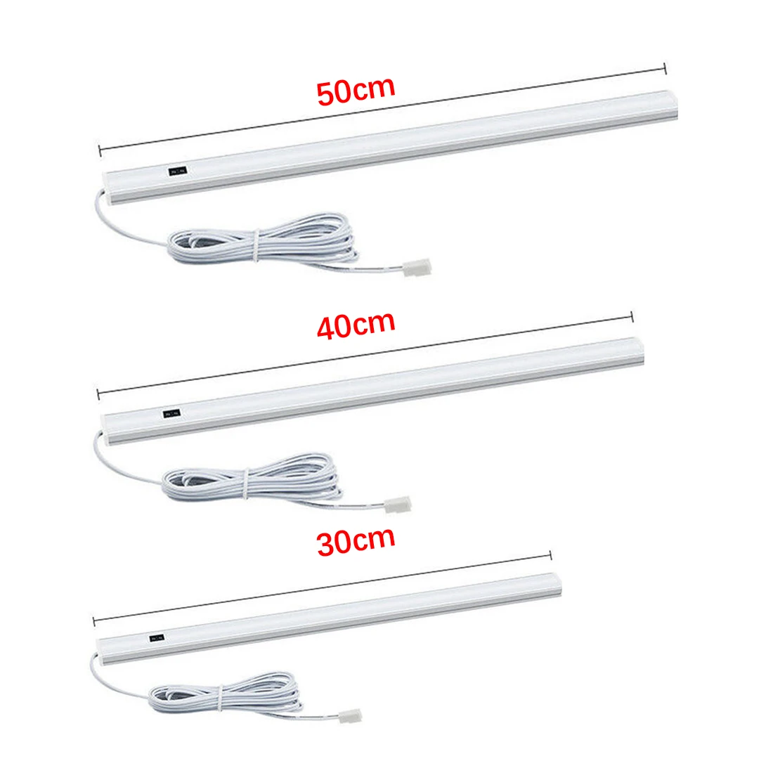 

40/50cm 12V LED Under Cabinet Kitchen Lights Bedroom Wardrobe Closet Night Light Hand Sweep Switch DC Bedroom Home Lighting