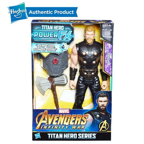 E0616-Thor FurReal Friends, My Little Pony с принтами "Marvel", "Мстители" Бесконечная война Титан герой Мощность FX 12-дюймовый Тор экшн статуэтки коллекционные модели игрушек» для мальчиков, со звуком - Цвет: E0616-Thor
