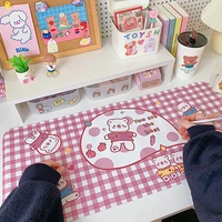 large japanese cute mouse pad waterproof desktop oil proof non slip desk mat kawaii gaming accessories students writing pad