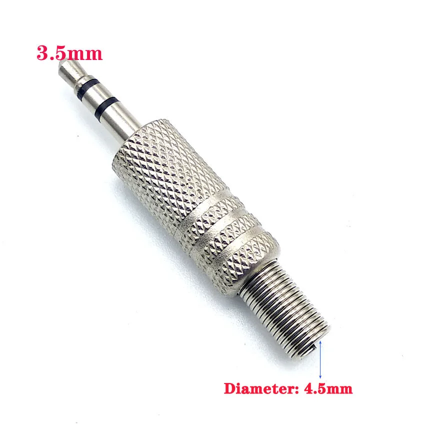 3pole silvery 2pcs 2 шт./лот 2,5 3,5 мм Замена 3,5 мм Мужские наушники для ремонта аудио разъем пайки для большинства наушников Jac - Цвет: 3pole silvery 2pcs
