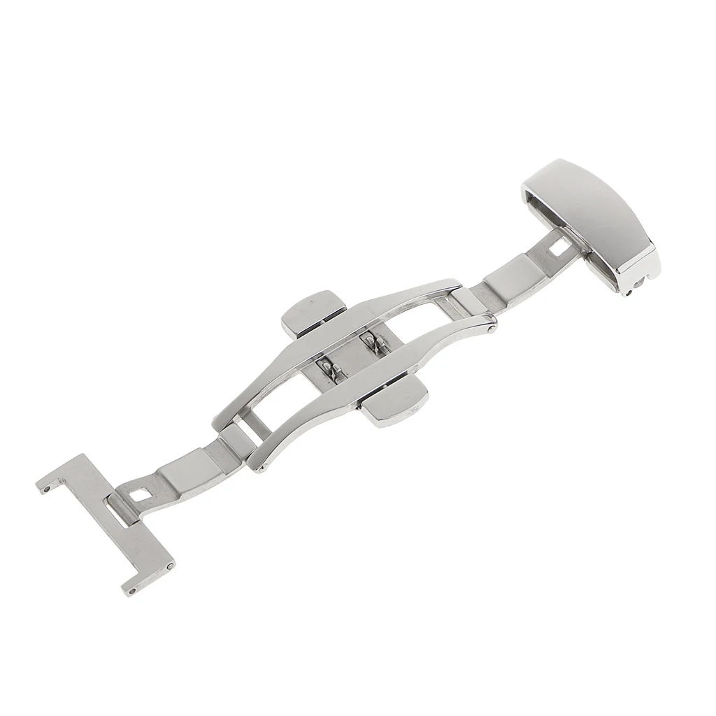

Stainless Steel Butterfly Clasp Watch Buckle Belt Band Strap Clasp 16/18/20/22mm