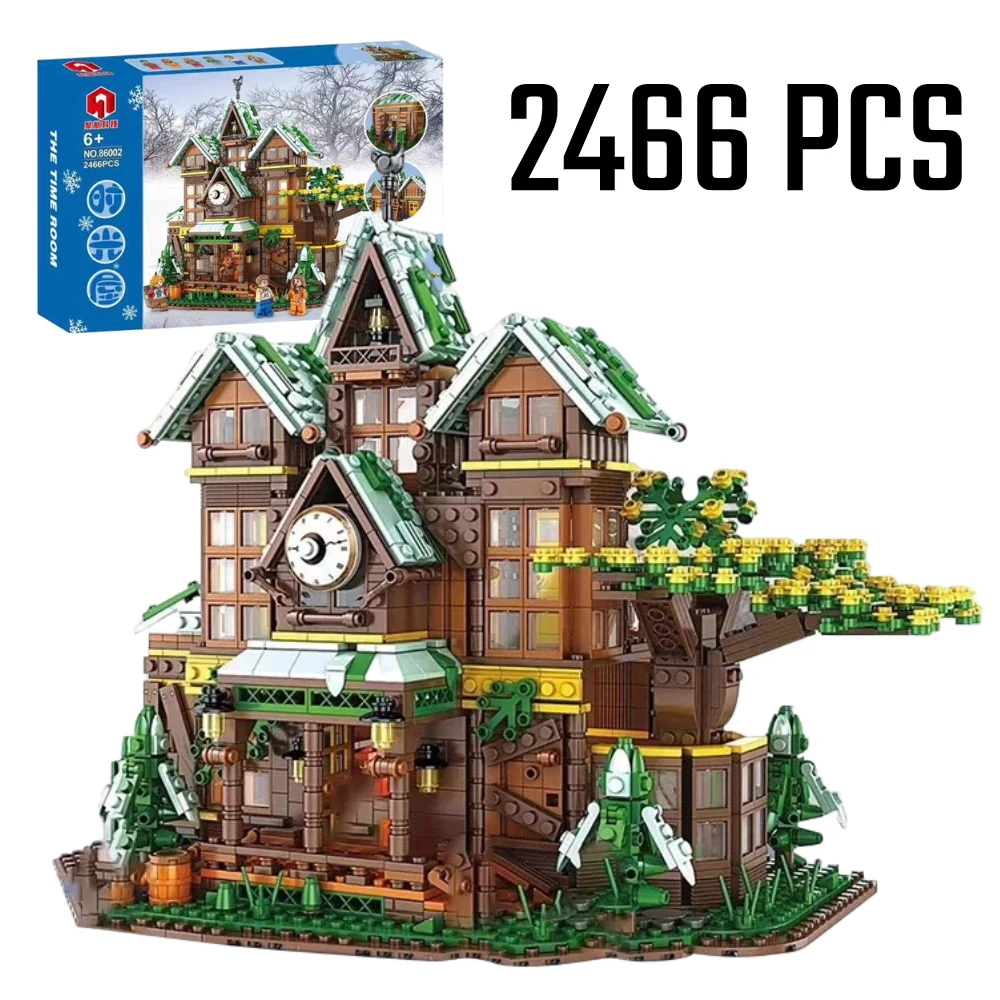 

NEW City Series Streetview Building Blocks The Time Room 86002 2466PCS Bricks Sets Assembl Education Kid BOY Girl Toys Gifts