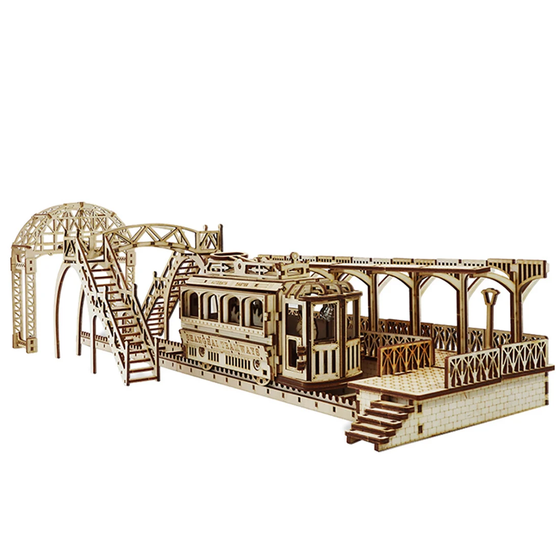 Деревянный 3D-Пазл сделай сам Наборы для творчества с электроприводом обучающая