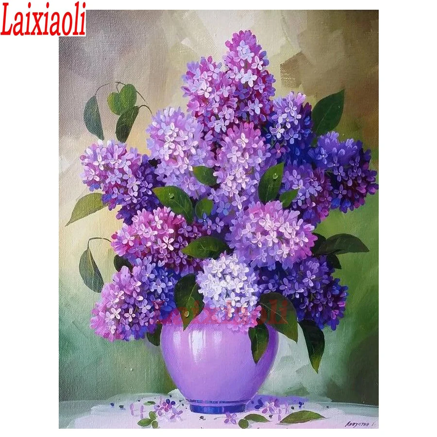 DIY алмазная живопись камни в форме ромба изображение с круглыми алмазами Маков