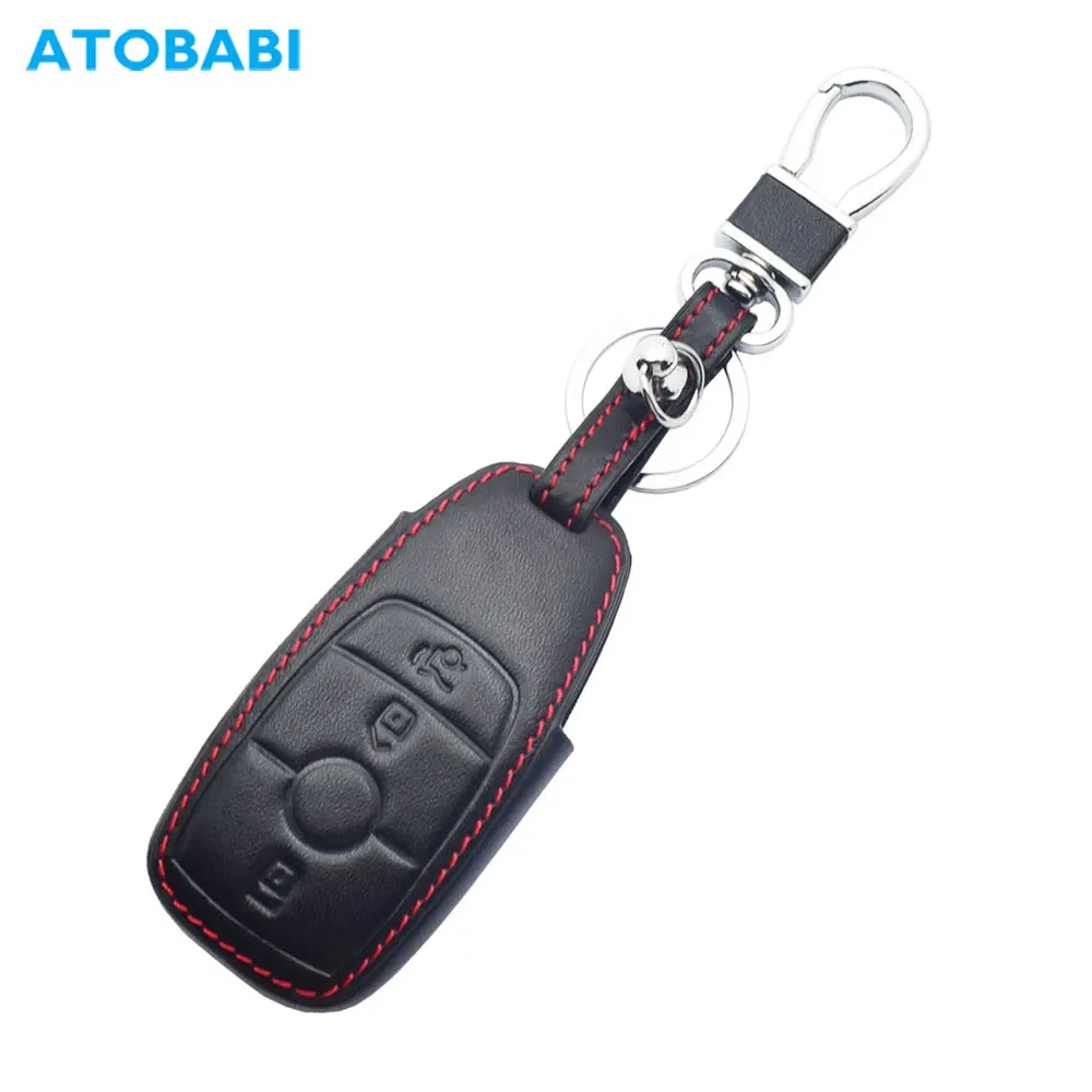 

Leather Car Key Case For Mercedes Benz E S Class E300 E350 E63 S450 S550e S63 S65 W213 W222 Smart Remote Control Protector Cover