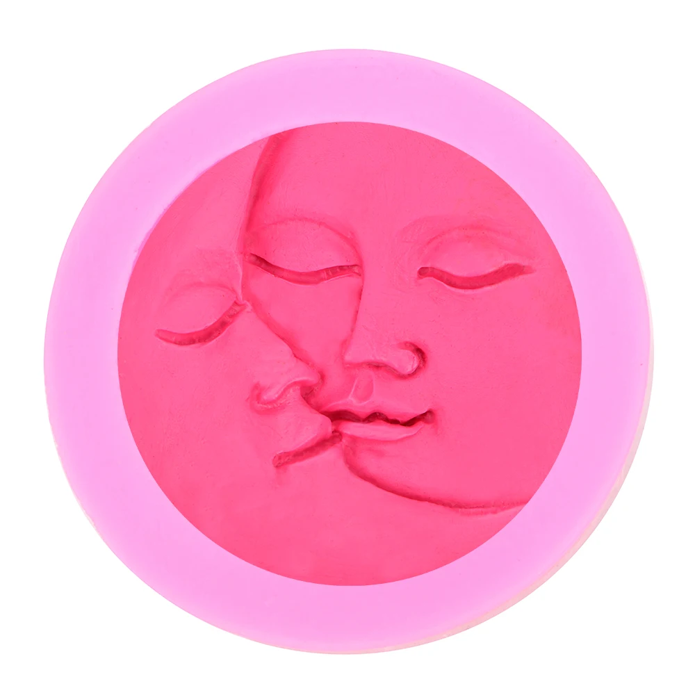 HILIFE сделай сам помадка фотоэлемент из силикона солнце луна лица форма