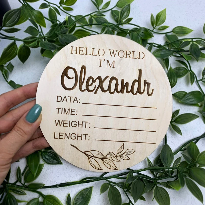 Новый знак объявления о рождении ребенка Здравствуйте мир новый подарок для на