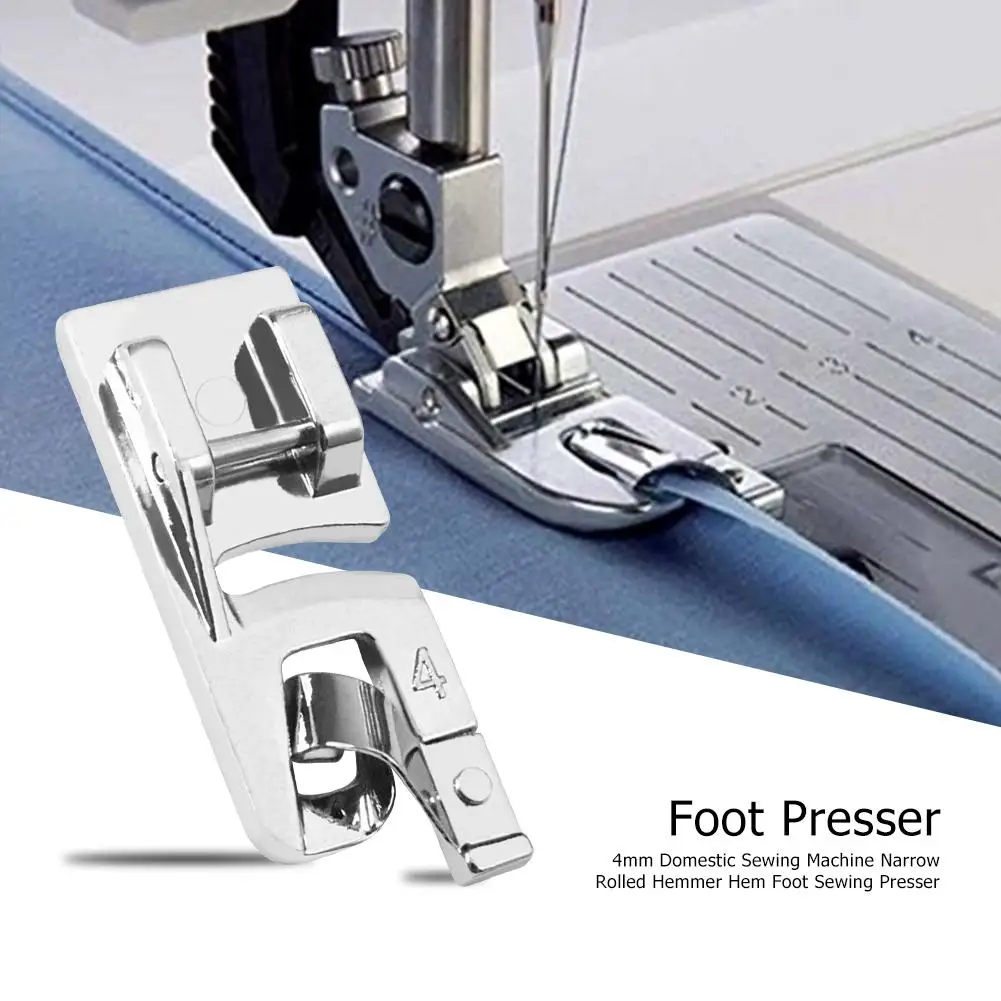 

3Pcs Domestic Sewing Machine Parts Foot Presser Foot Rolled Hem Feet For Brother Singer Sewing Accessories 3mm+4mm+6mm