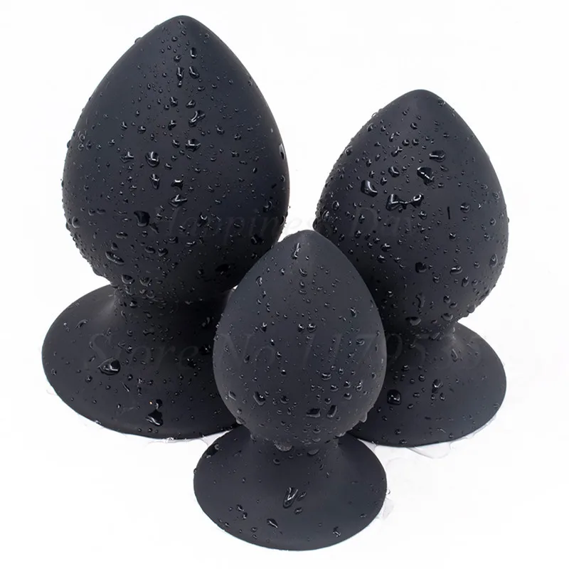 3Size Squeezable Huge Butt Plug With Sucker Silicone Soft Large Anal Speculum Anus Heavy G-spot Prostate Massager Sexy Shop | Красота и