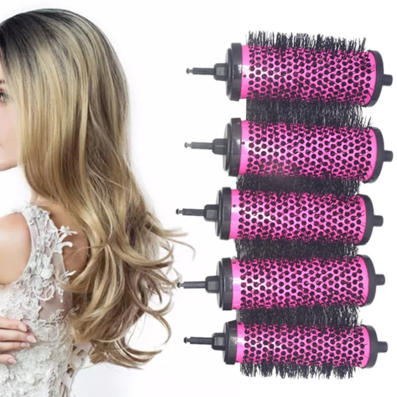 

Керамическая щетка для завивки волос, Парикмахерская щетка-ролик со съемной ручкой, отличная производительность