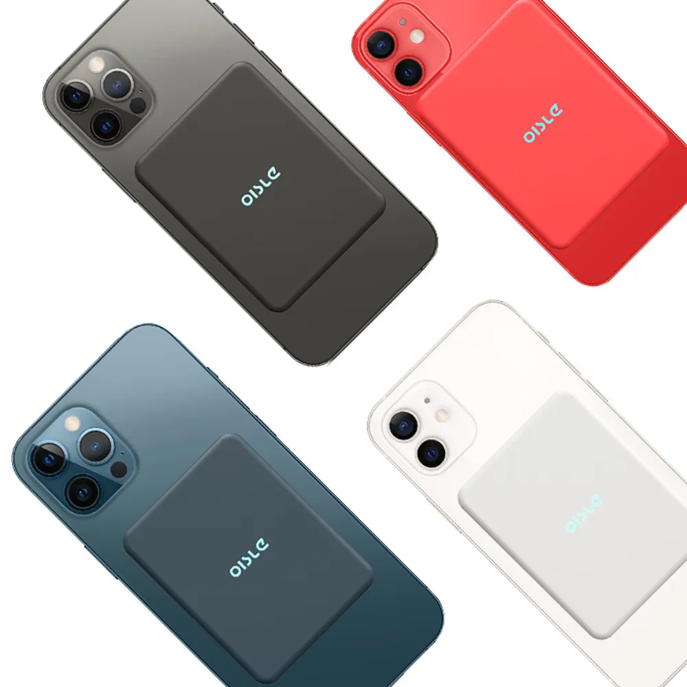 

For iphone 12 /mini/Pro/Max Qi Power Bank OISLEMini MW242 Wireless Magnetic Portable Charger Powerbank built-in 4225mah Battery
