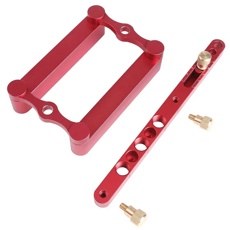 

6/8/10mm Self-centering Woodworking Doweling Jig Drill Guide Wood Dowel Puncher Locator Tools Kit for Carpentry