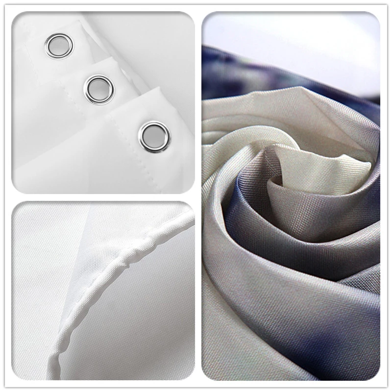 

Elegant Mermaid Turtle Wav Print Waterproof Shower Curtain For Bathroom Bathtub Curtains 3D Polyester Curtain with 12 pcs hooks