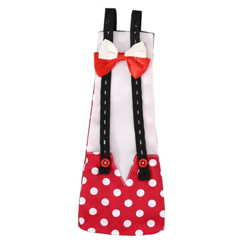 Cute Bow Overalls Cole Duck Flight Suit Pet Bird Diapers Small Animals Clothes Dropshipping | Дом и сад