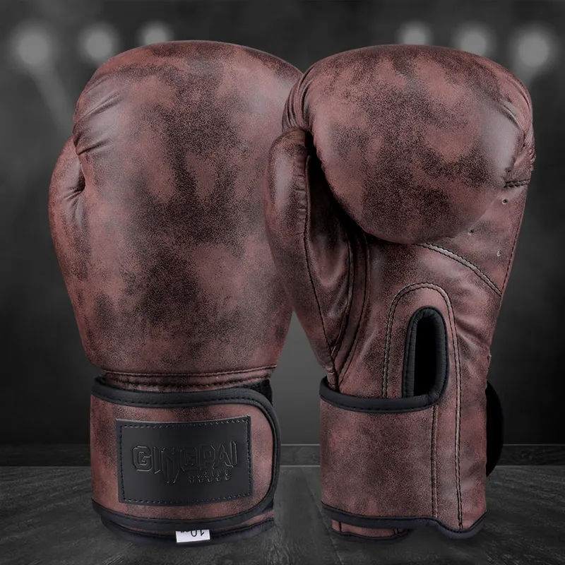 8 10 12 унций боксерские перчатки из искусственной кожи Муай Тай Guantes De Boxeo Free Fight mma