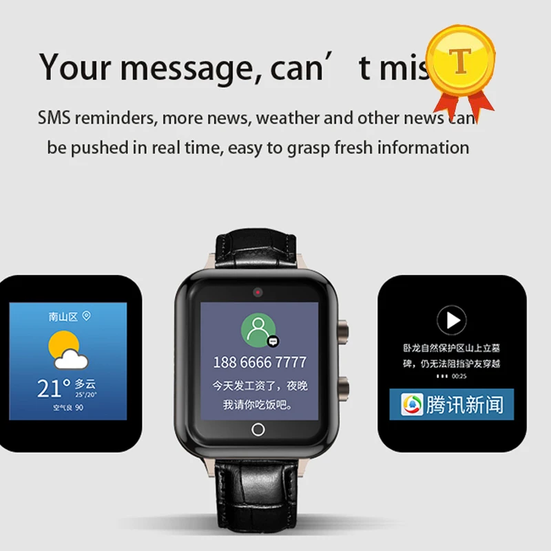 Роскошные часы для смартфона 4g с sim картой мужские пульсометром и артериальным