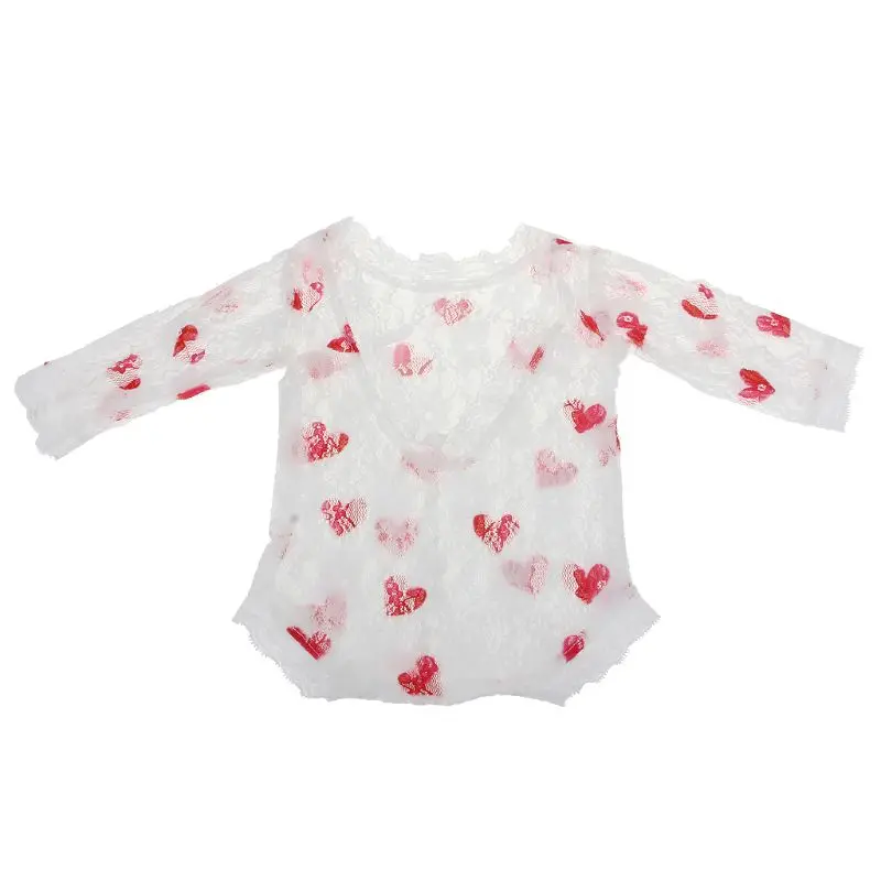 

Newborn Photography Props Baby Floral Lace Romper Hollow Open Back Romper Newborn Shooting Outfits Baby Girl Clothes J2HD