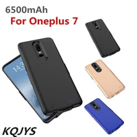 kqjys 6500mah power bank smart charging cover case for oneplus 7 battery case shockproof battery charger case for oneplus 7