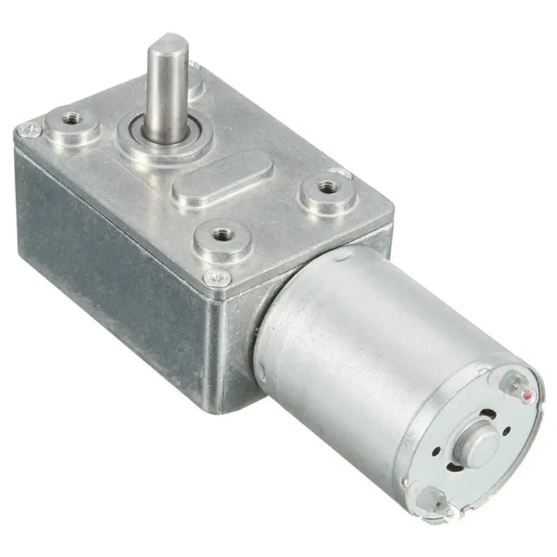 Реверсивный высокий крутящий момент турбо мотор с червячной передачей DC 12V