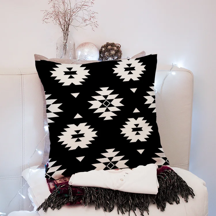Новинка 2020 чехол для подушки с геометрическим рисунком Простые Модные льняные