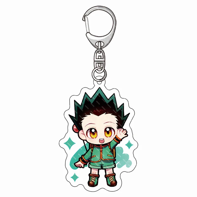 1 шт. милый аниме HUNTER X брелок для ключей фигурка Killua Zoldyck Kurapika Gon Freecss Косплей