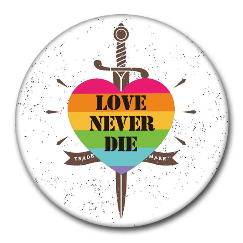 Nengdou ЛГБТ гордость Радужный Флаг значок для геев лесбиянок бисексуал