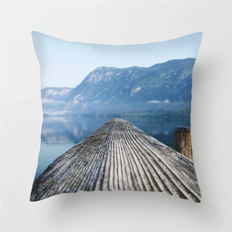 Чехол для подушки Fuwatacchi с изображением природного пейзажа наволочка диванной