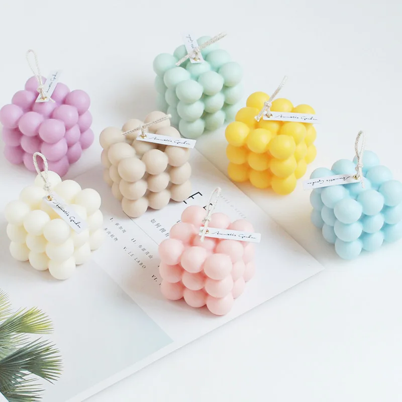 

Round Magic Cube Aromatherapy Candle Soy Wax Essential Oil Scented Candle Decor Gift Girl Bath and Body Works Fragrance Candles