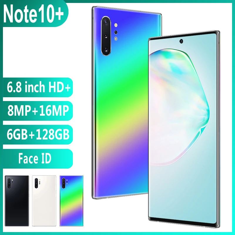 

Mobile Phones 6.8 Inch Note10+ Network Free Shipping 8GB RAM 256GB ROM Octa Core Snapdragon 855 2020 New Smartphone Wholesale
