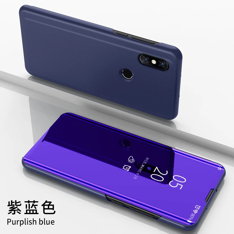 Умный флип-чехол mi ror для Xiao 9 SE 6 Роскошный чехол x 3 2 Max чехол-подставка Note A1 A2 5X 6X