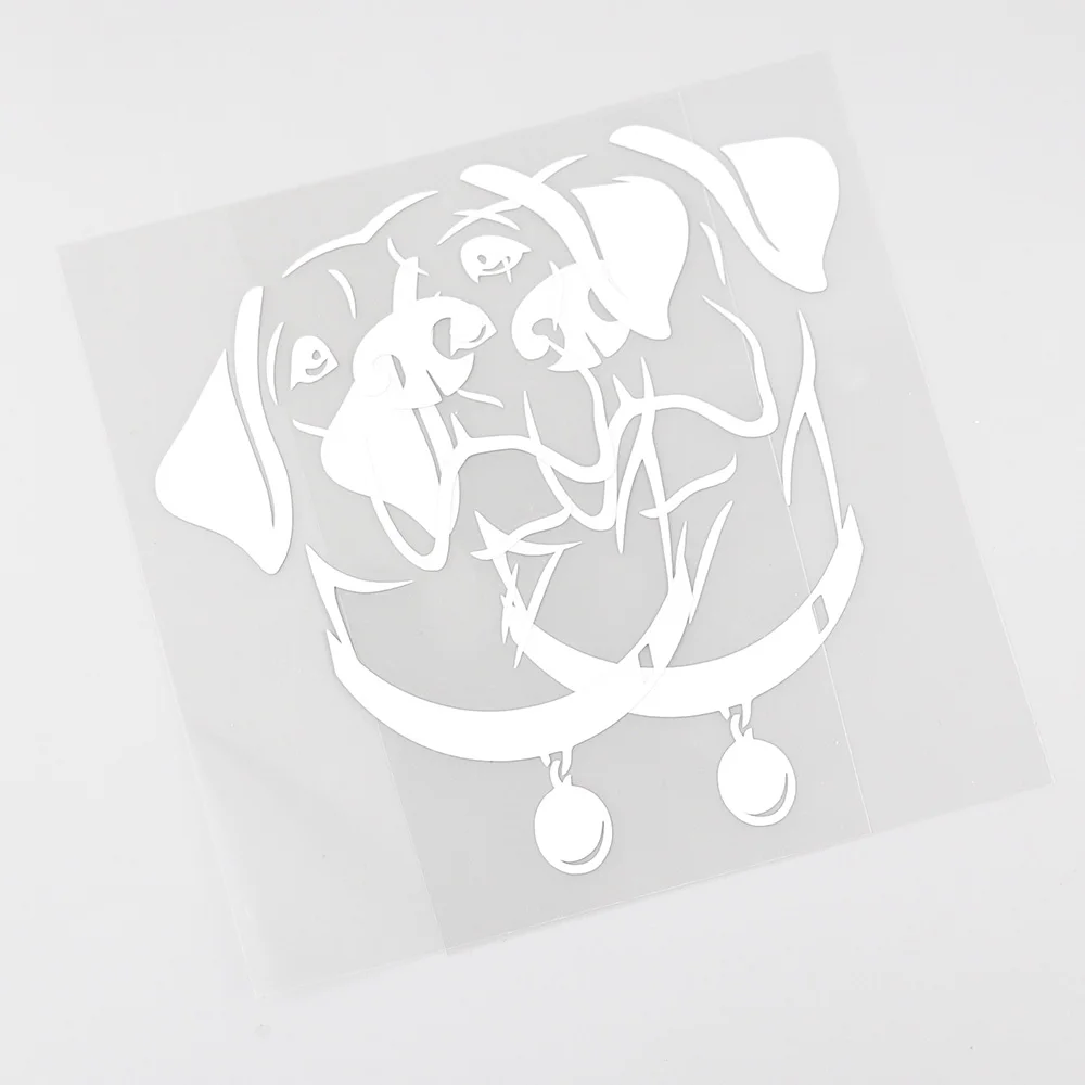 10.1CMX12.6CM Beauty Labrador Dog Head Pet Vinyl Car Sticker Black/Silver 8A-0602 | Stickers