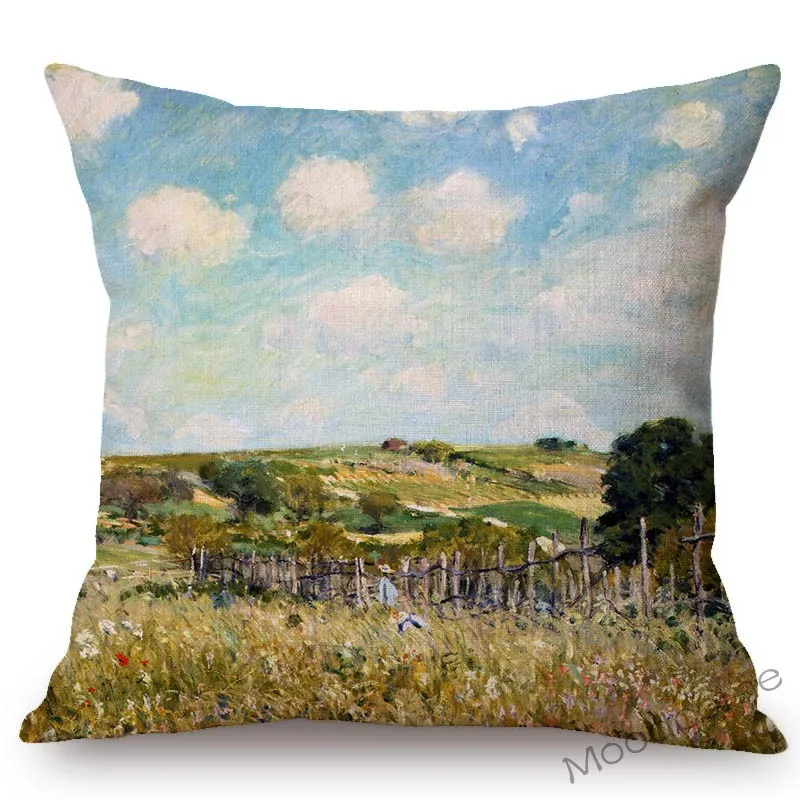 Импрессионизм мастер Альфреда Sisley известная картина маслом деревня пейзаж