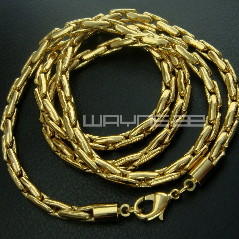 Мужское колье золотистого цвета N249 длина 50 см или 60 ширина 3 мм|men gold|necklace necklacenecklace