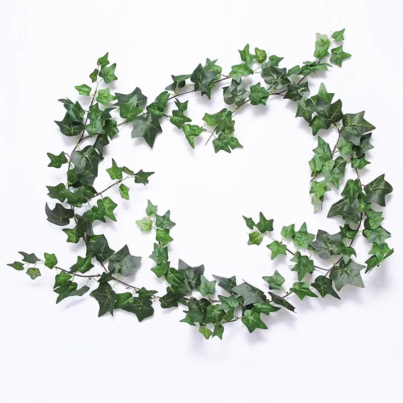 180cm Artificial Ivy plant greens faux plants Wedding garden decoration fake Rattan wall Hanging Vine Garland jungle Party decor | Дом и сад