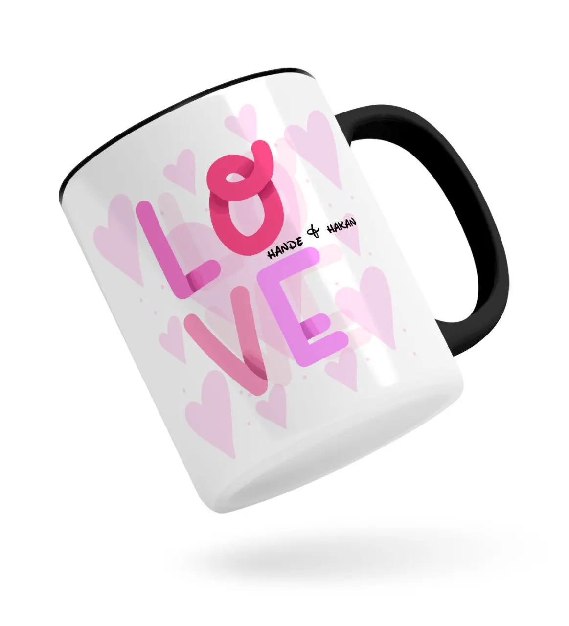 

Персонализированные милого дизайна черная кружка Bardak-4