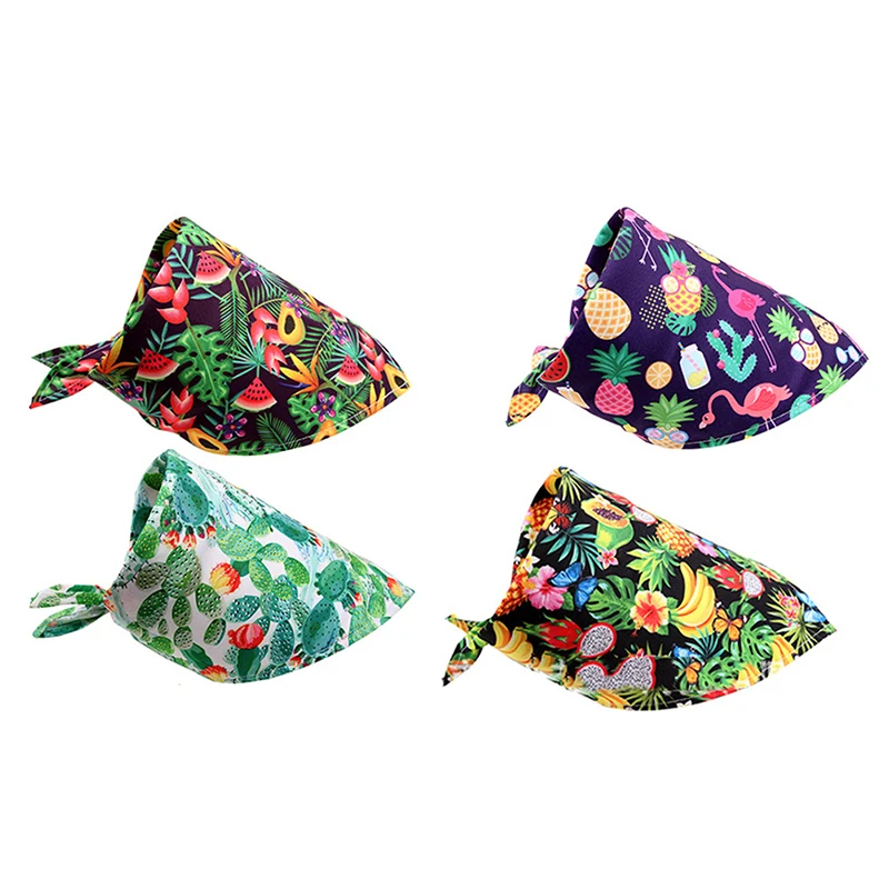 

1Pcs Summer Dog Bandana Fruit Tropical Style Pet Cat Dog Bandanas Scarf Polyester Small Dogs Puppy Bandana Bibs Dog Accessories